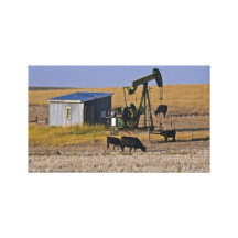 Montana Oil Pump Station Canvas Print