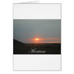 Montana Sunset Greeting Card