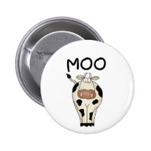 Moo Cow Tshirts and Gifts Pinback Button