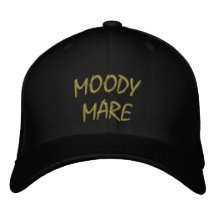 Moody Mare Equestrian Hat Embroidered Baseball Caps