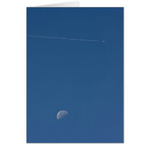 Moon and Vapour Trail Card