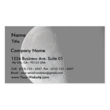 Moon Half At Night Business Card