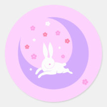 Moon rabbit stickers