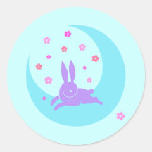 Moon rabbit stickers