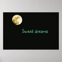 Moon "sweet dreams" poster
