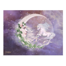 Moonicorn Postcard