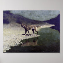 Moonlight Wolf Print
