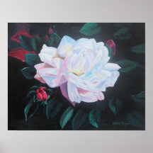 Moonlit Rose Poster