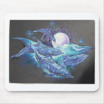 Moonlite Dolphins Mouse Pads