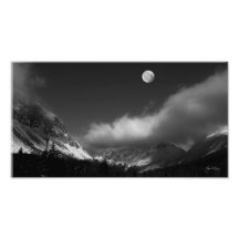 Moonrise over Franconia Art Photo