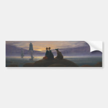 Moonrise Over the Sea Bumper Sticker