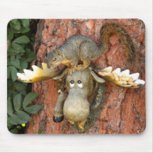 Moose and Squirrel Mousepad
