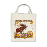 Moose Ciuntry Organic Reusable Shopping Gift Bag