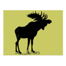 Moose Silhouette Postcards
