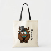 Moostache Canvas Bags