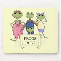 More Frogs Rule Tshirts and Gifts Mousepads