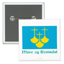Møre og Romsdal flag with name Pins