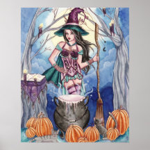 Morissa - Pagan Witch Poster