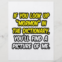 Mormon In Dictionary...My Picture Full Colour Flyer