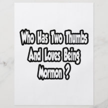 Mormon Pride Joke...Two Thumbs Flyer Design