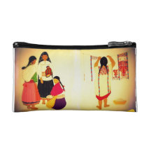 Morning chatter cosmetic bags