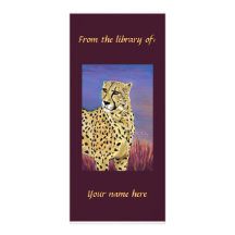 Morning on the Serengeti personalised bookmark Rack Card Design