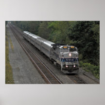 Morning Passenger Train Poster