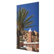 MOROCCO, Anti Atlas, TAFRAOUTE Area: ADAI, Red Canvas Print