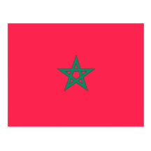 Morocco Flag Postcard