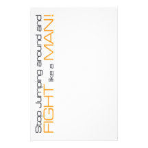 MORPG Stop Jumping Around and Fight Like a Man Customised Stationery