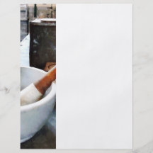 Mortar and Pestle in Lab Flyer