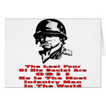 MOS 0311 Infantry Greeting Card
