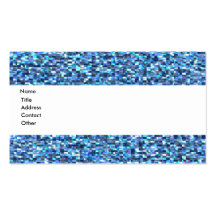 Mosaic Blue Business Card Template
