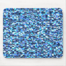 Mosaic Blue Mousepads