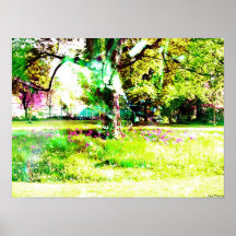 Mosaic Flora Park Print