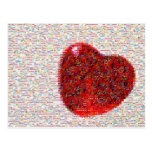 Mosaic Heart Post Cards