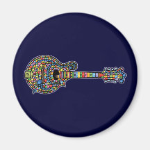 Mosaic Mandolin Magnets
