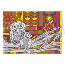 Mosaic Owls 1 card