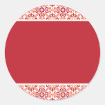 Mosaic Pattern Red Stickers