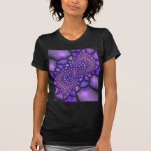 Mosaic Purple Flower Fractal T Shirt