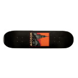 moscow russia kremlin art deco retro travel skateboards