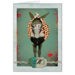 Moses Red Rose  Monogram Notecard