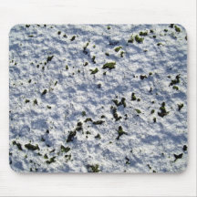 Moss and Snow Covered Rock Mouse Pads