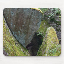 Mossy rock mousemat