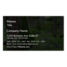 Mossy Trees Forests Woods Business Cards