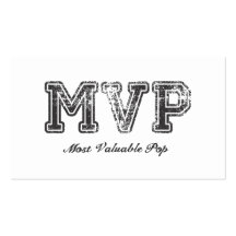 Most Valuable Pop – MVP Business Card Templates