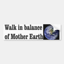 mother earth bumper sticker