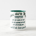 mother gift green heart tea mug