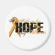 Mother-in-law My Hero - Leukaemia Hope Refrigerator Magnet
