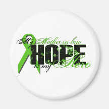Mother-in-law My Hero - Lymphoma Hope Fridge Magnets